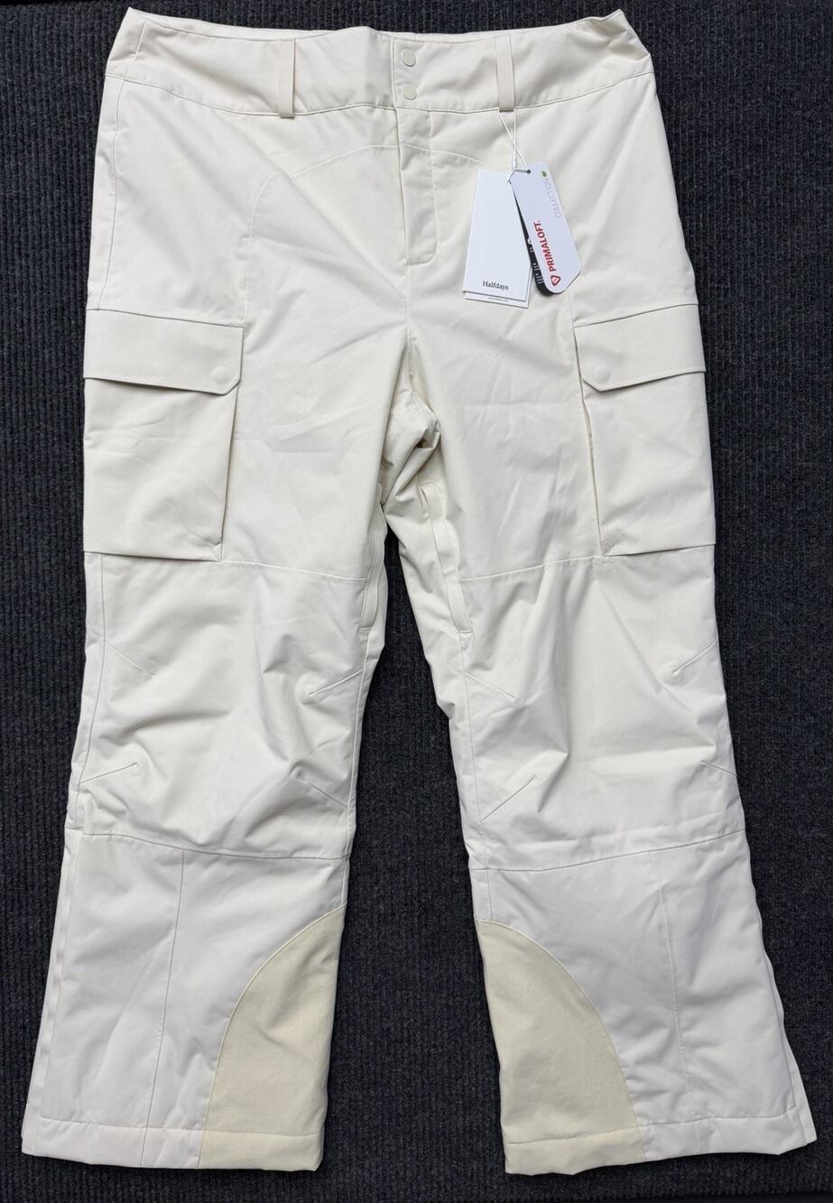 Halfdays Thomas Primaloft Ski Snowboard Pant Womens Size XL Short Oatmilk NWT